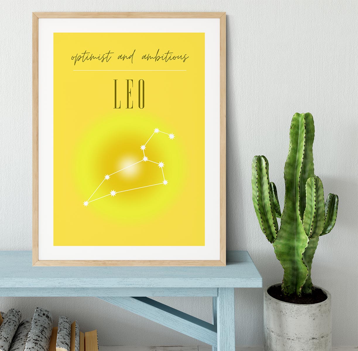 Leo Zodiac Inspiration Poster Framed Print - Canvas Art Rocks - 3