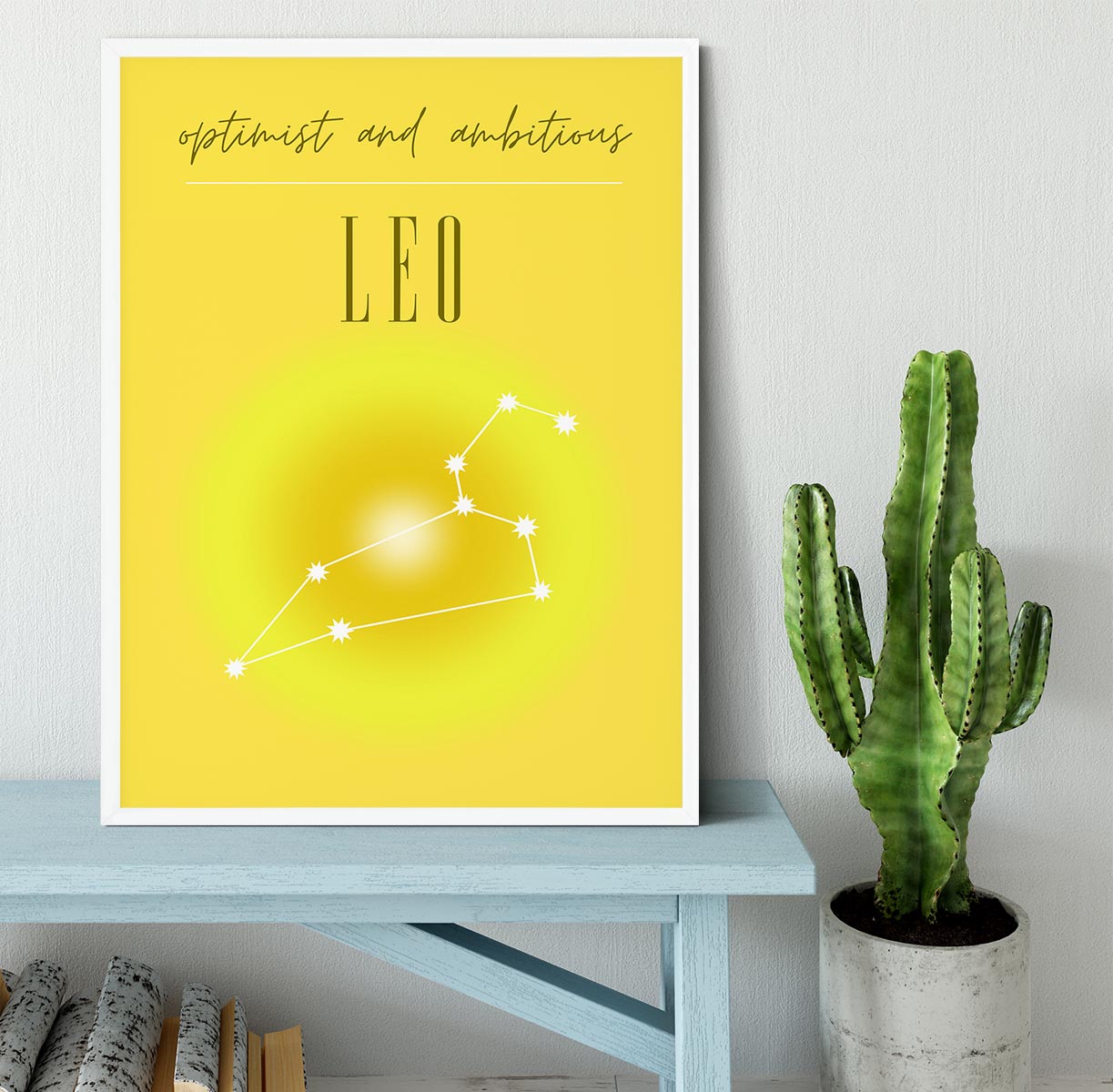 Leo Zodiac Inspiration Poster Framed Print - Canvas Art Rocks -6