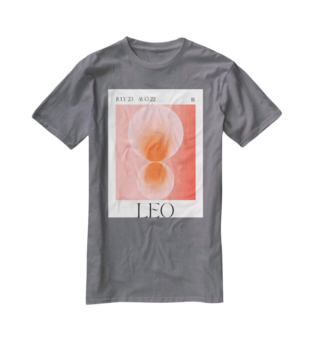 Leo Zodiac Vitality Poster T-Shirt - Canvas Art Rocks - 3