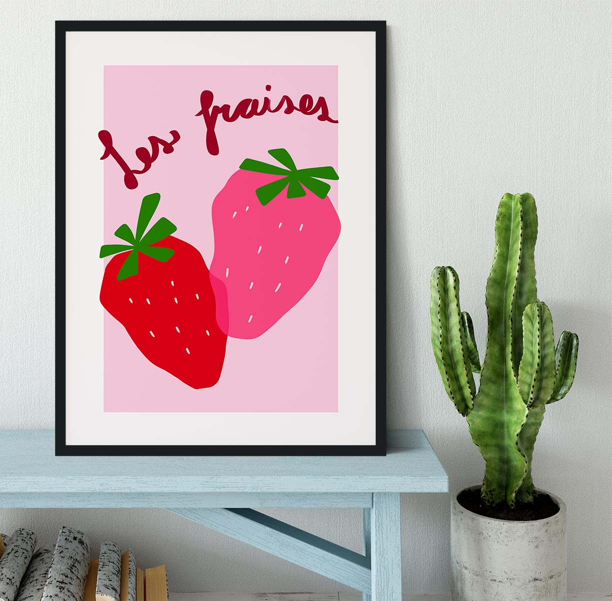 Les Fraises Framed Print - Canvas Art Rocks - 2