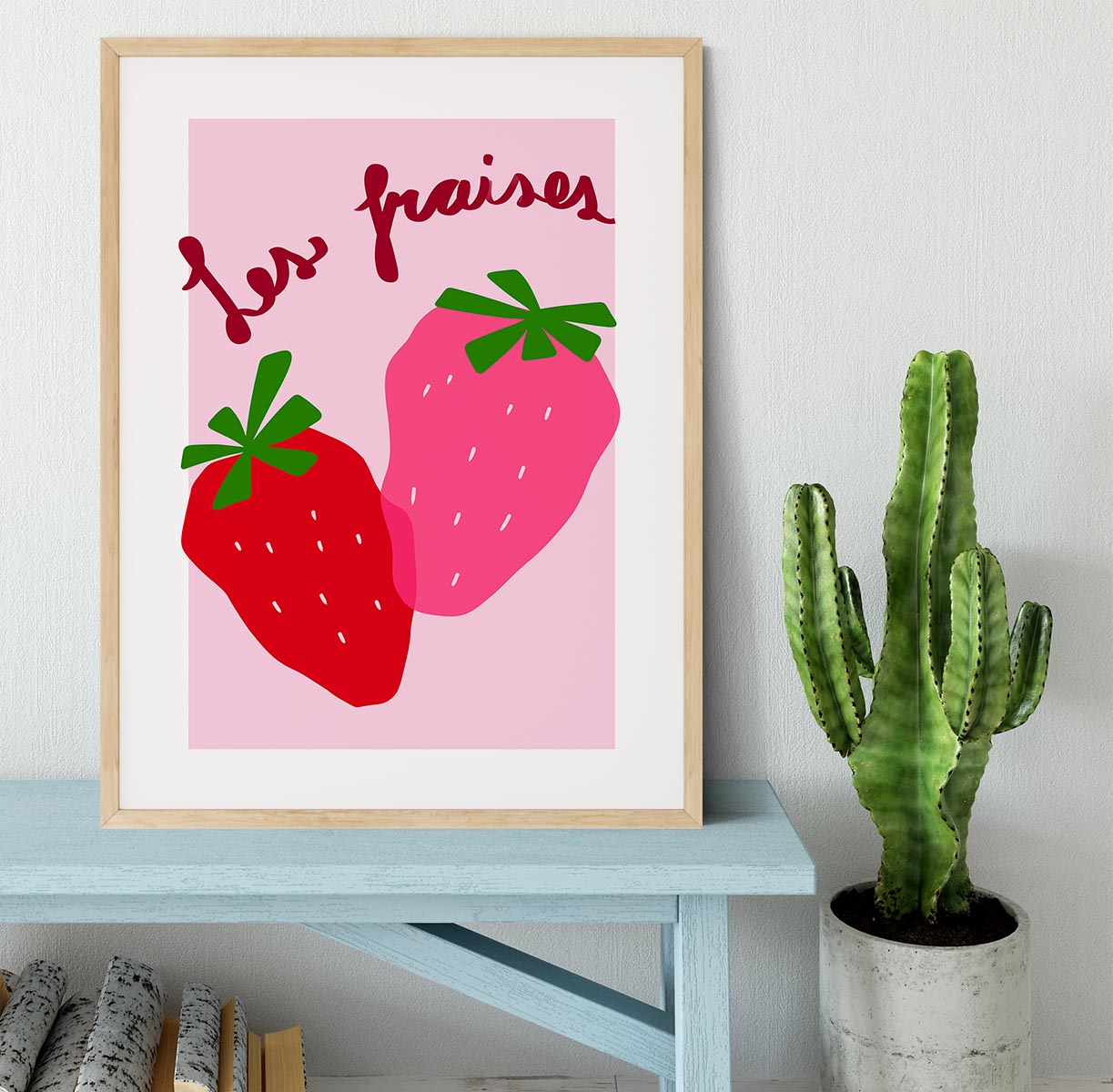 Les Fraises Framed Print - Canvas Art Rocks - 4