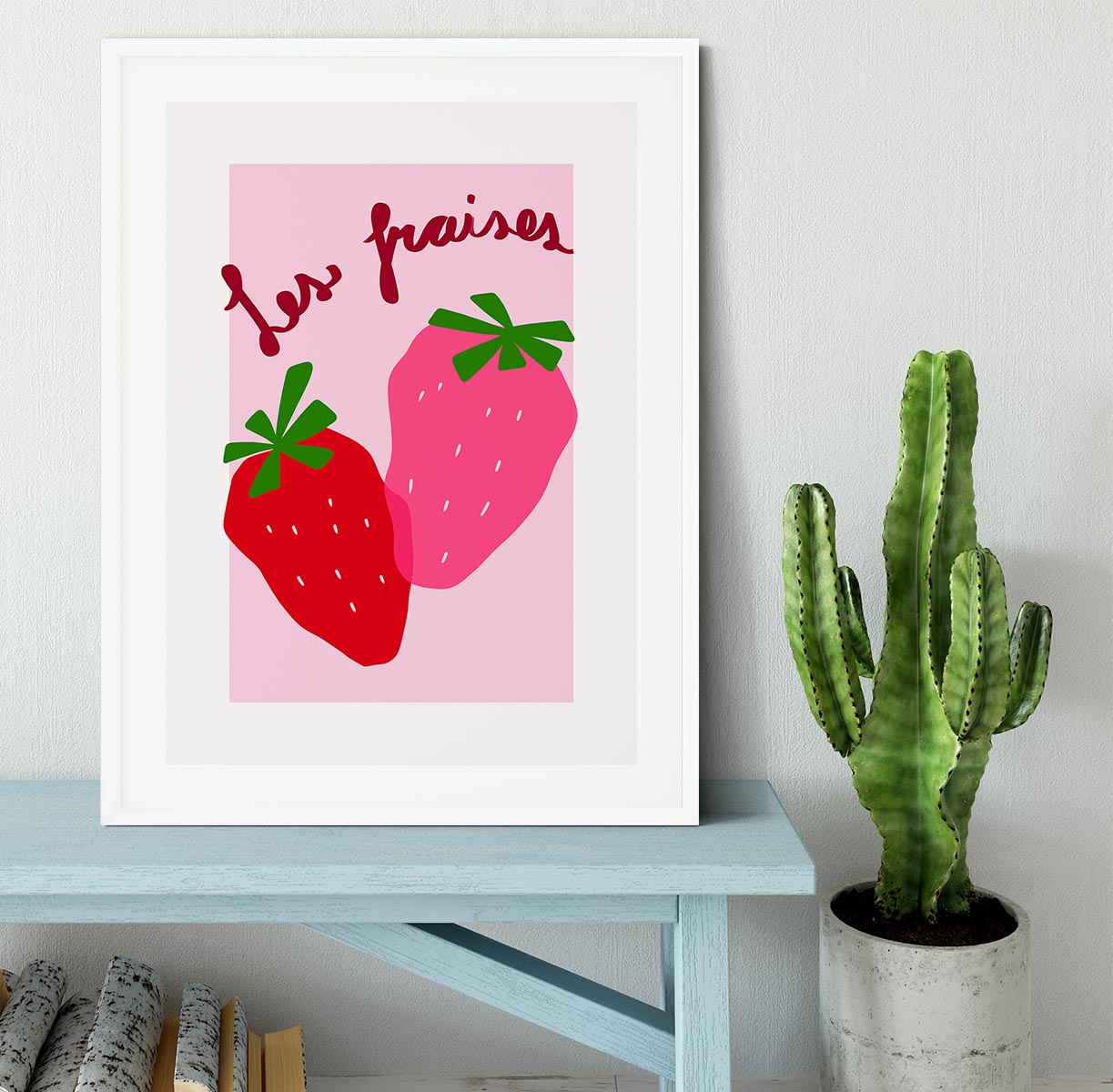 Les Fraises Framed Print - Canvas Art Rocks - 5