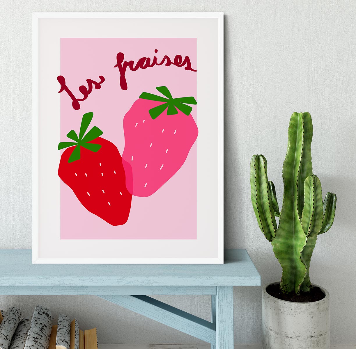 Les Fraises Framed Print - Canvas Art Rocks -6