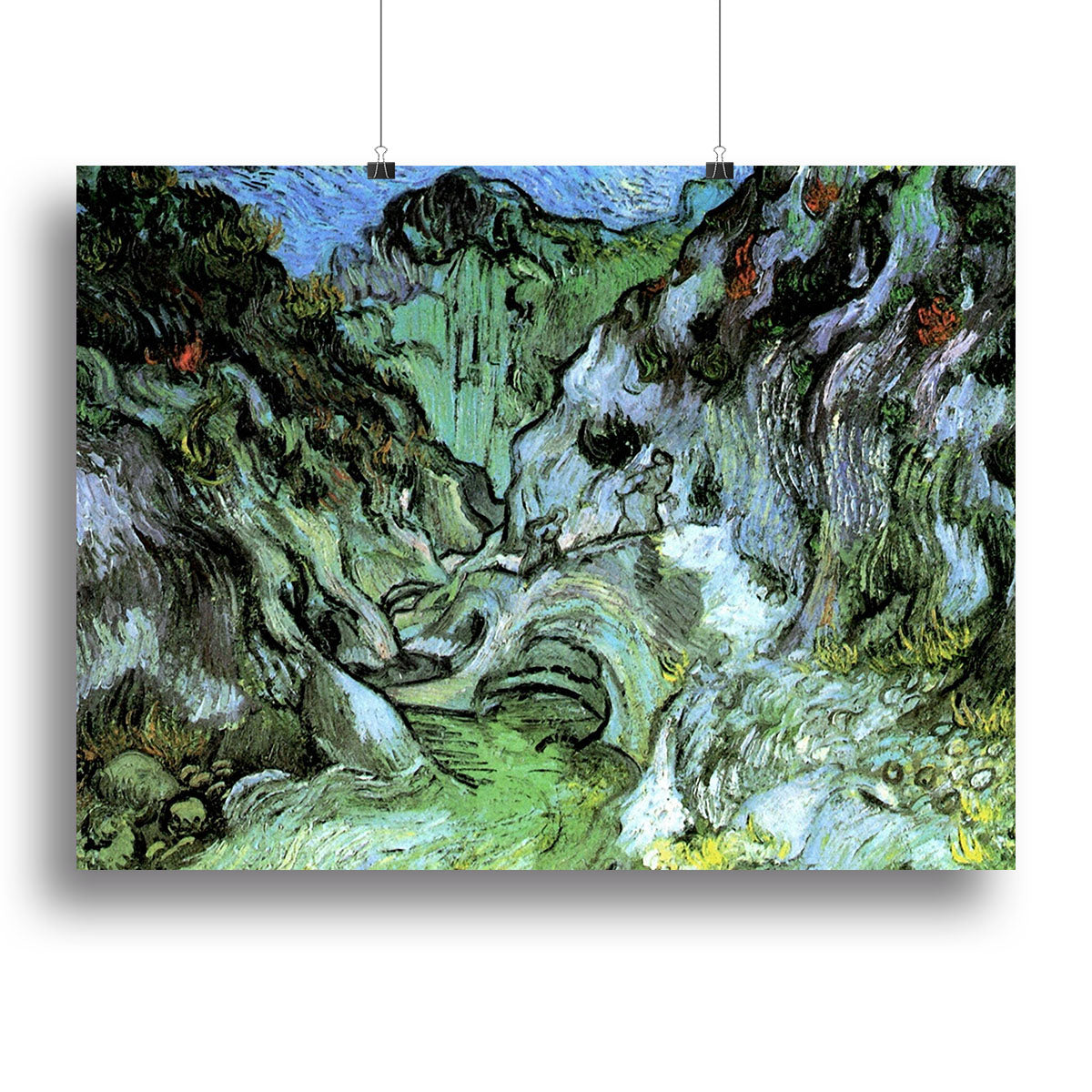 Les Peiroulets Ravine 2 by Van Gogh Poster - Unframed
