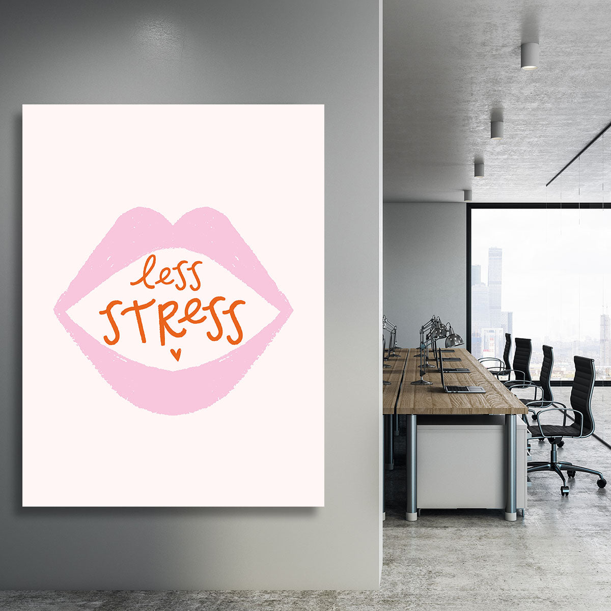 Less Stress Canvas Print or Poster - Canvas Art Rocks - 3