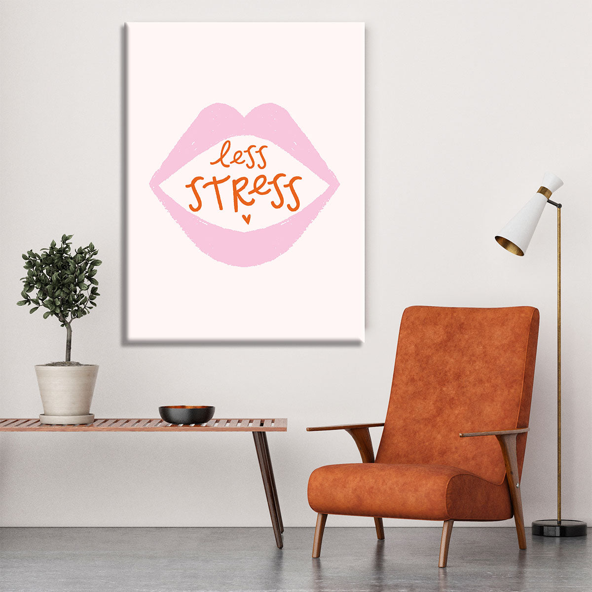 Less Stress Canvas Print or Poster - Canvas Art Rocks - 6