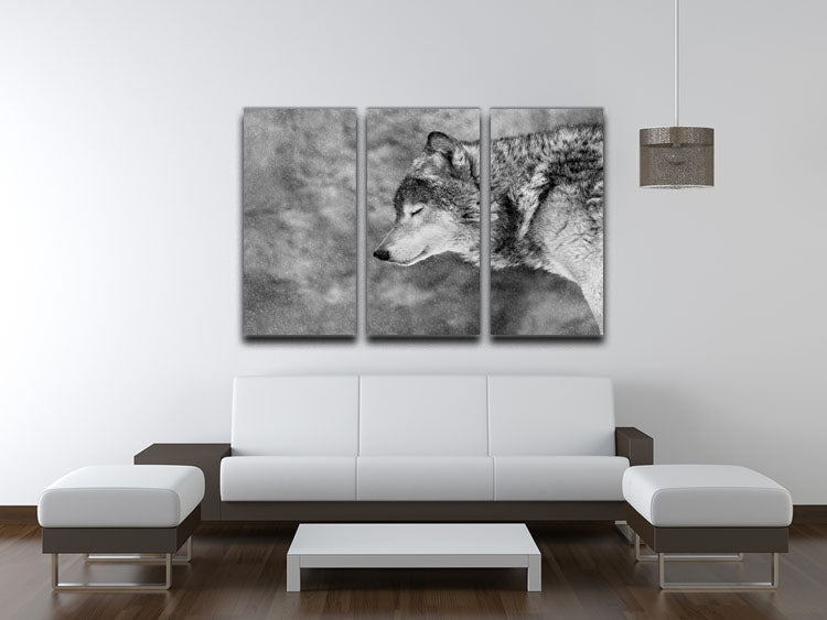 Let it snow 3 Split Panel Canvas Print - 1x - 3