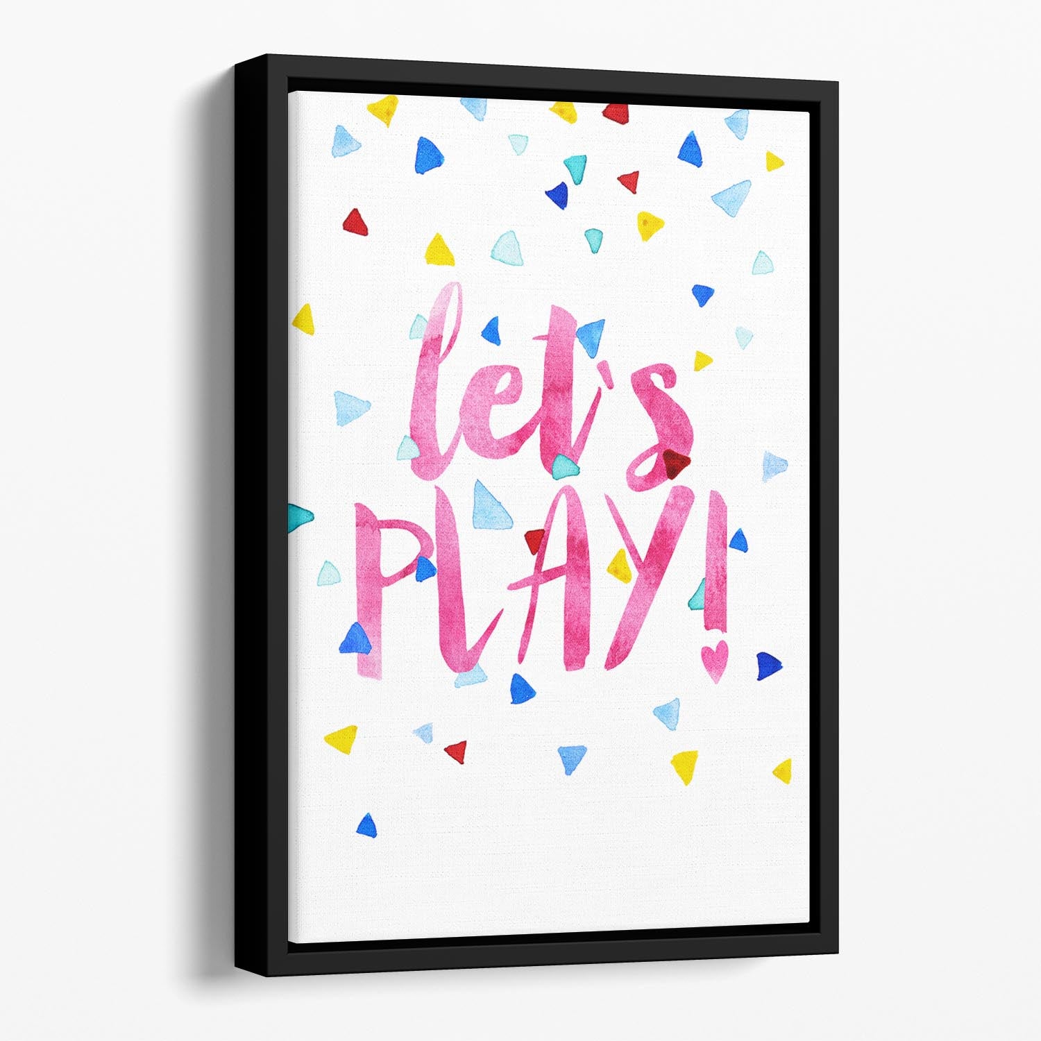 Lets Play Floating Framed Canvas - 1x - 1