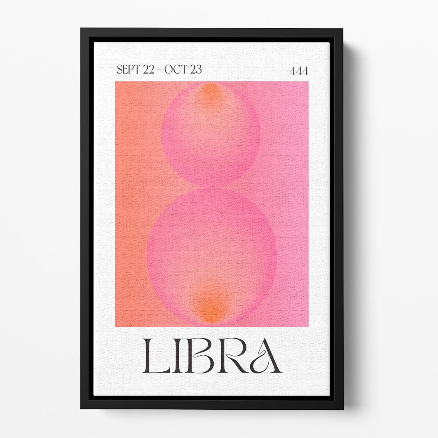 Libra Zodiac Equilibrium Art Floating Framed Canvas - Canvas Art Rocks - 2