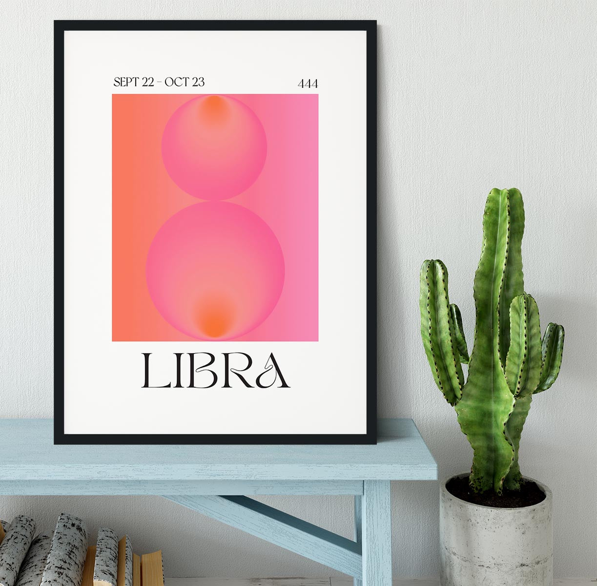 Libra Zodiac Equilibrium Art Framed Print - Canvas Art Rocks - 1