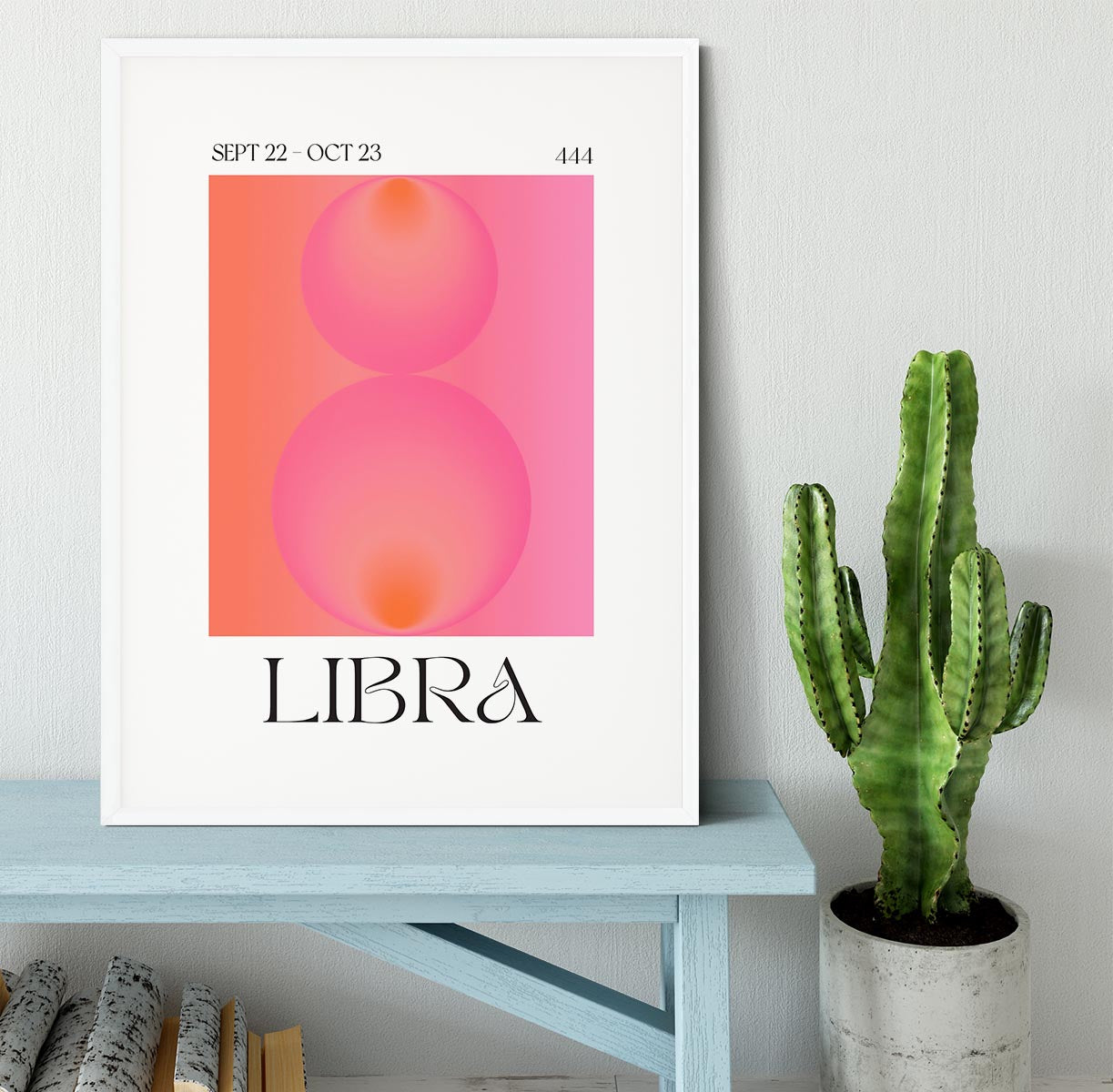 Libra Zodiac Equilibrium Art Framed Print - Canvas Art Rocks - 5