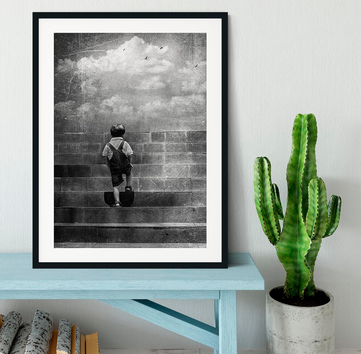 Life is just a lonely highway Framed Print - 1x - 1