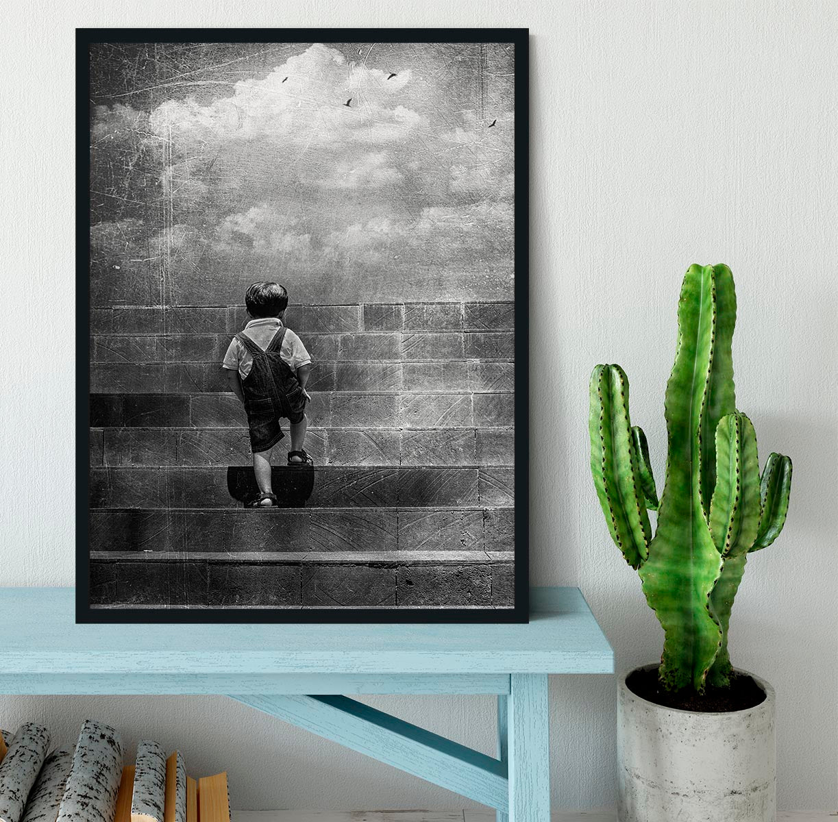 Life is just a lonely highway Framed Print - 1x - 2