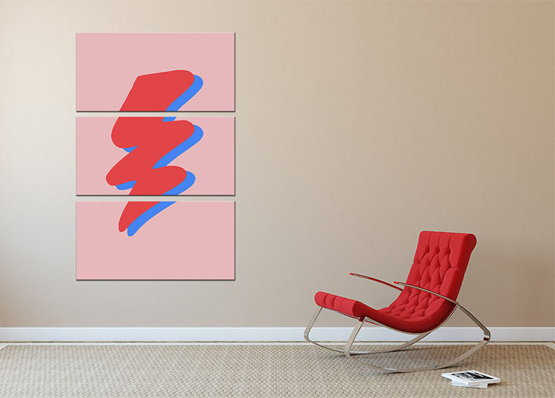 Lightning 3 Split Panel Canvas Print - 1x - 2