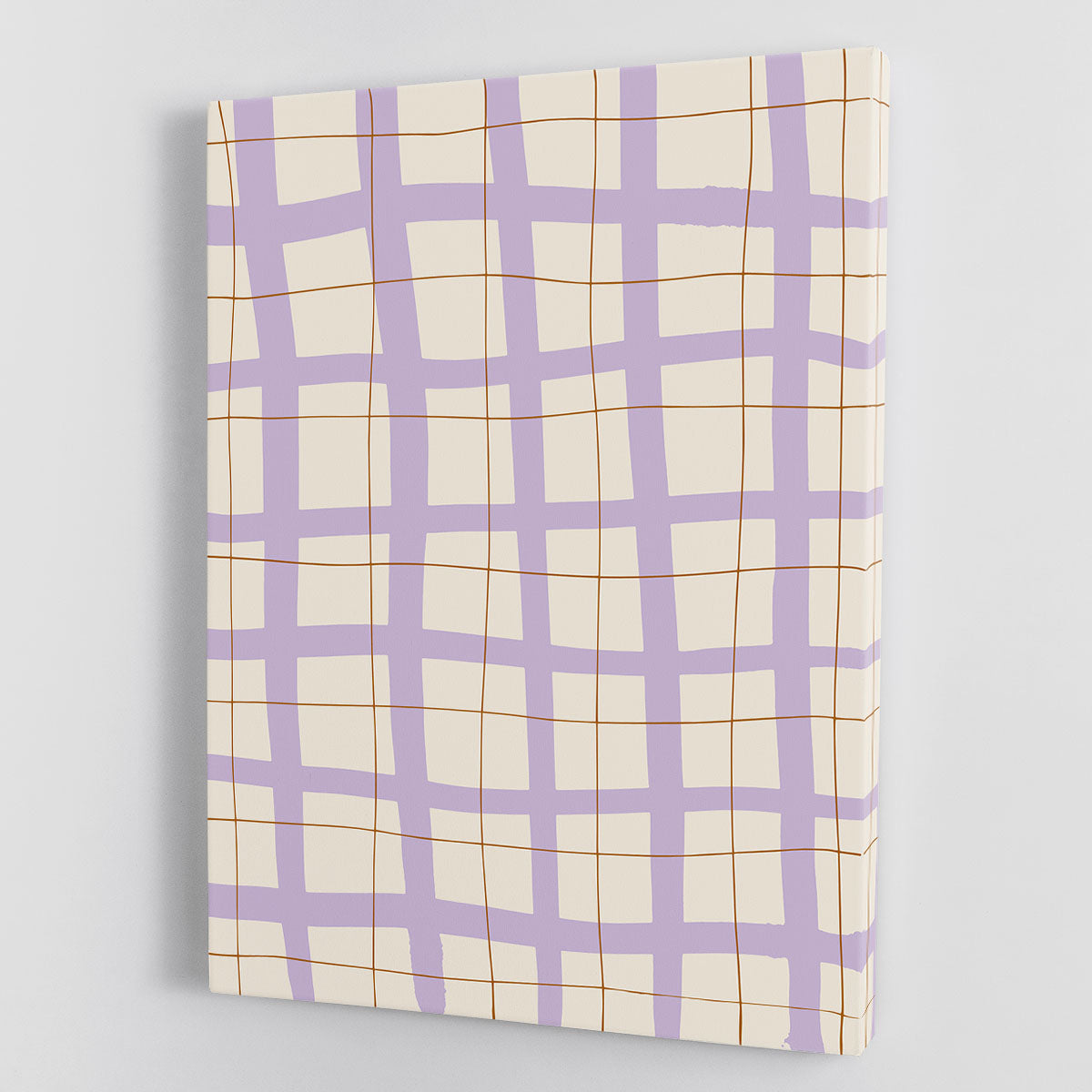 Lilac Grid Canvas Print or Poster - 1x - 1