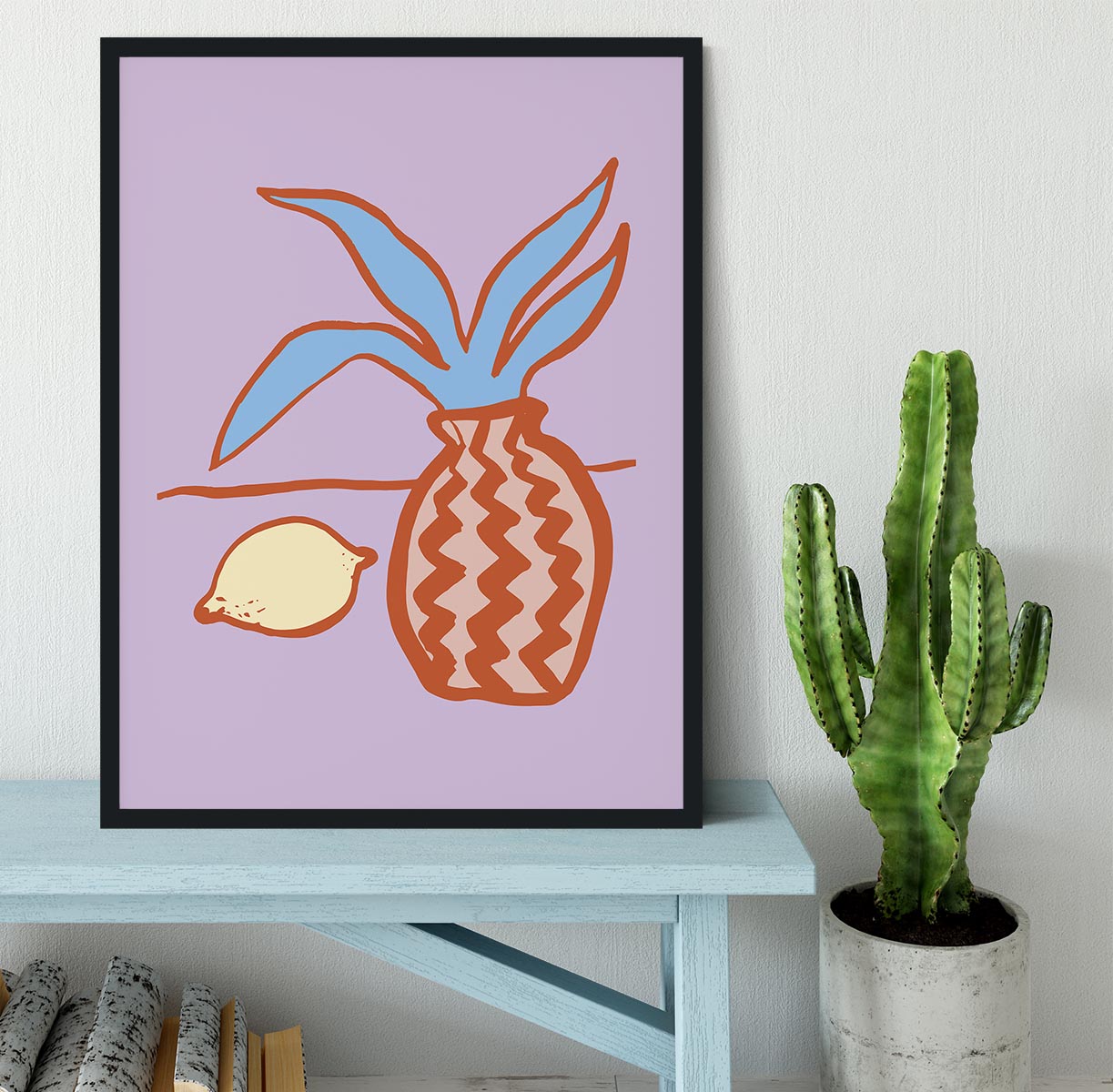 Lilac Lemon Framed Print - 1x - 2