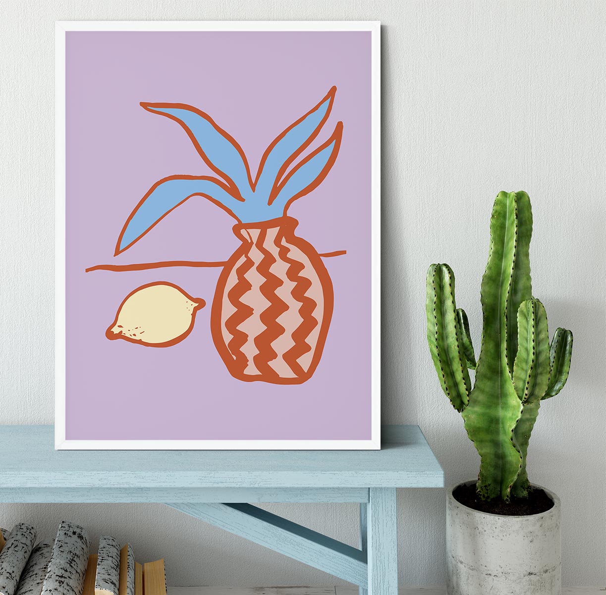 Lilac Lemon Framed Print - 1x -6