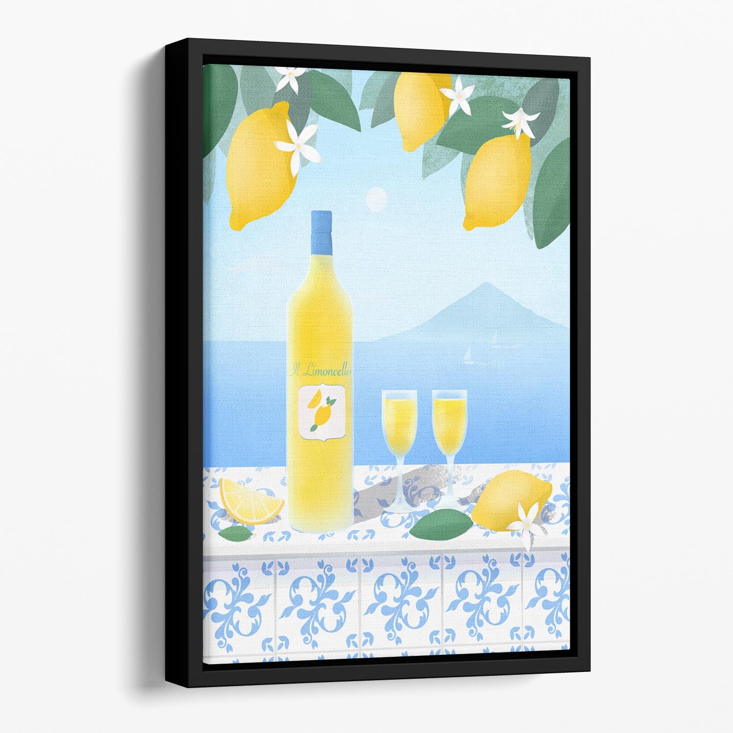 Limoncello Floating Framed Canvas - Canvas Art Rocks - 1