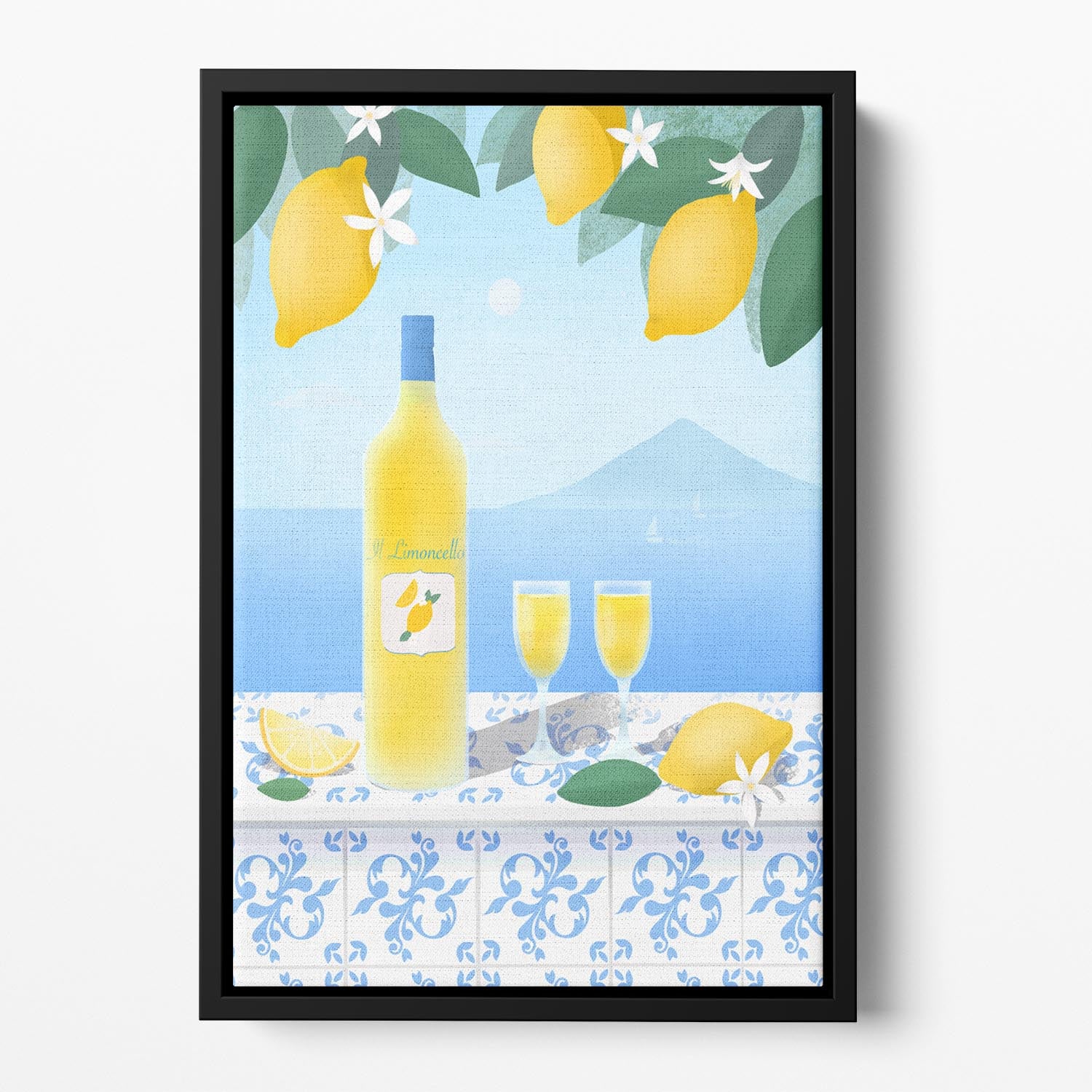 Limoncello Floating Framed Canvas - Canvas Art Rocks - 2