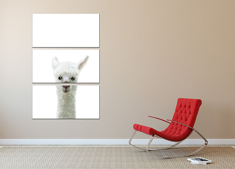 Llama 3 Split Panel Canvas Print - 1x - 2