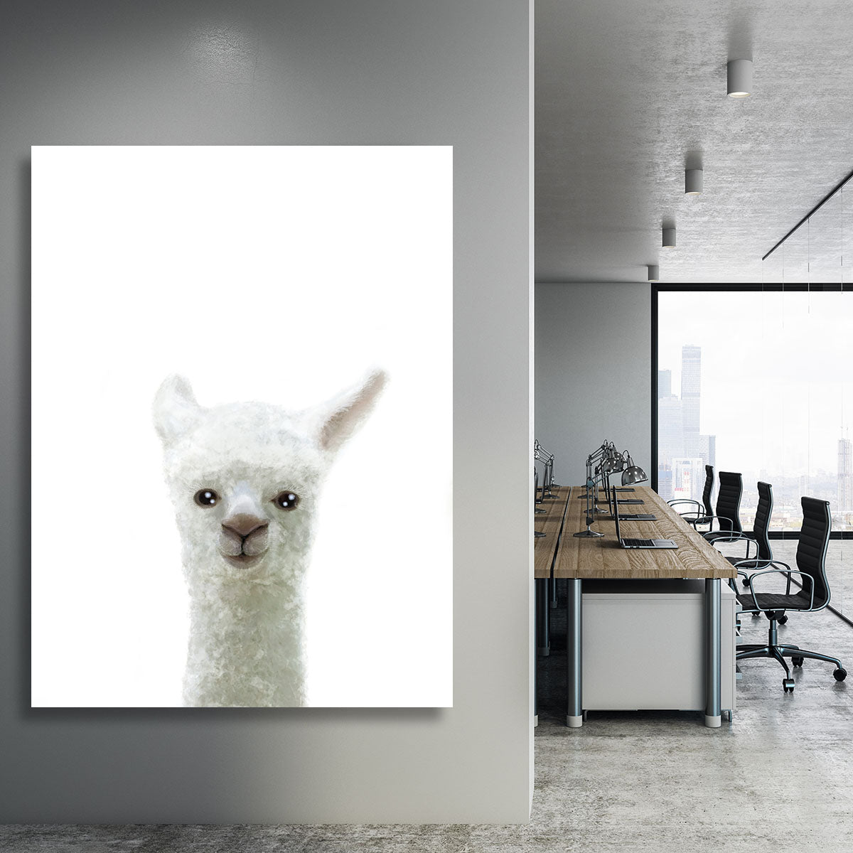 Llama Canvas Print or Poster - 1x - 3