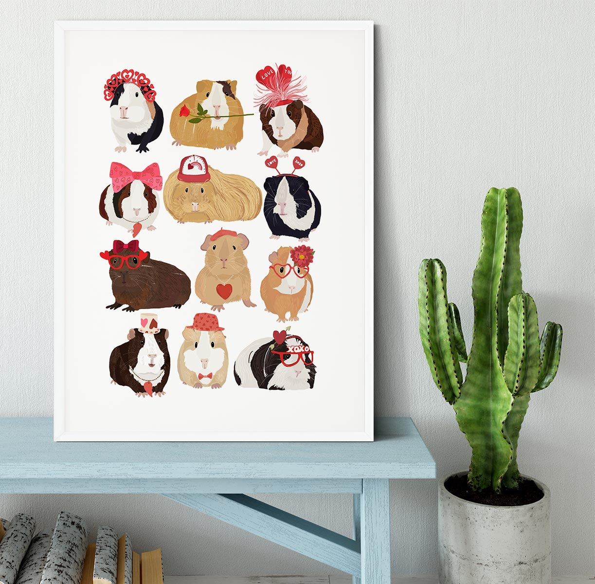 Love Guinea Pigs Framed Print - 1x - 5