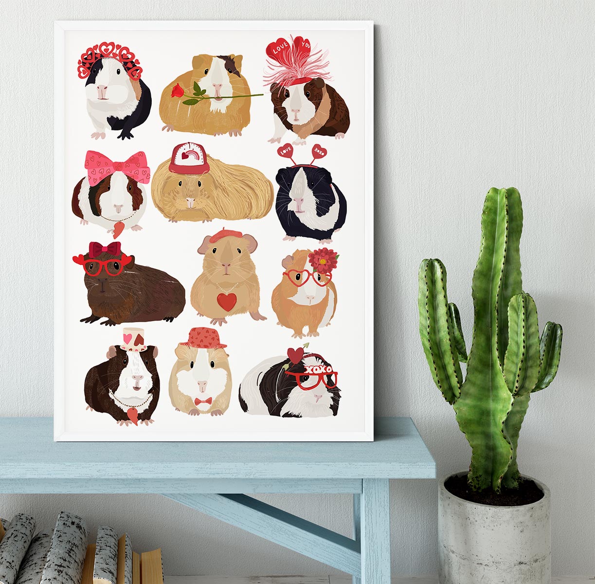 Love Guinea Pigs Framed Print - 1x -6