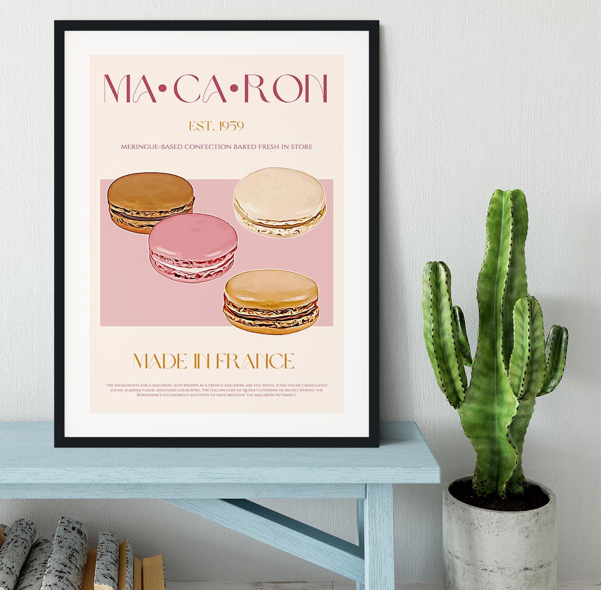 Macaron Print Framed Print - Canvas Art Rocks - 1