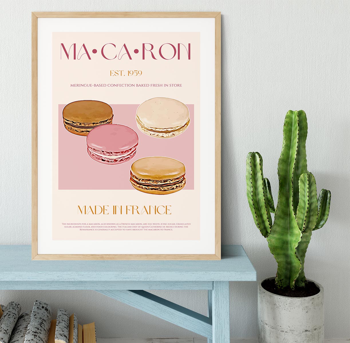 Macaron Print Framed Print - Canvas Art Rocks - 3