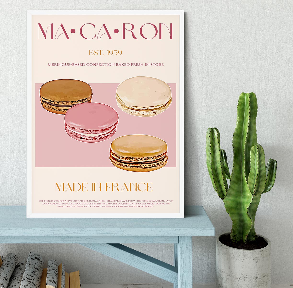 Macaron Print Framed Print - Canvas Art Rocks -6