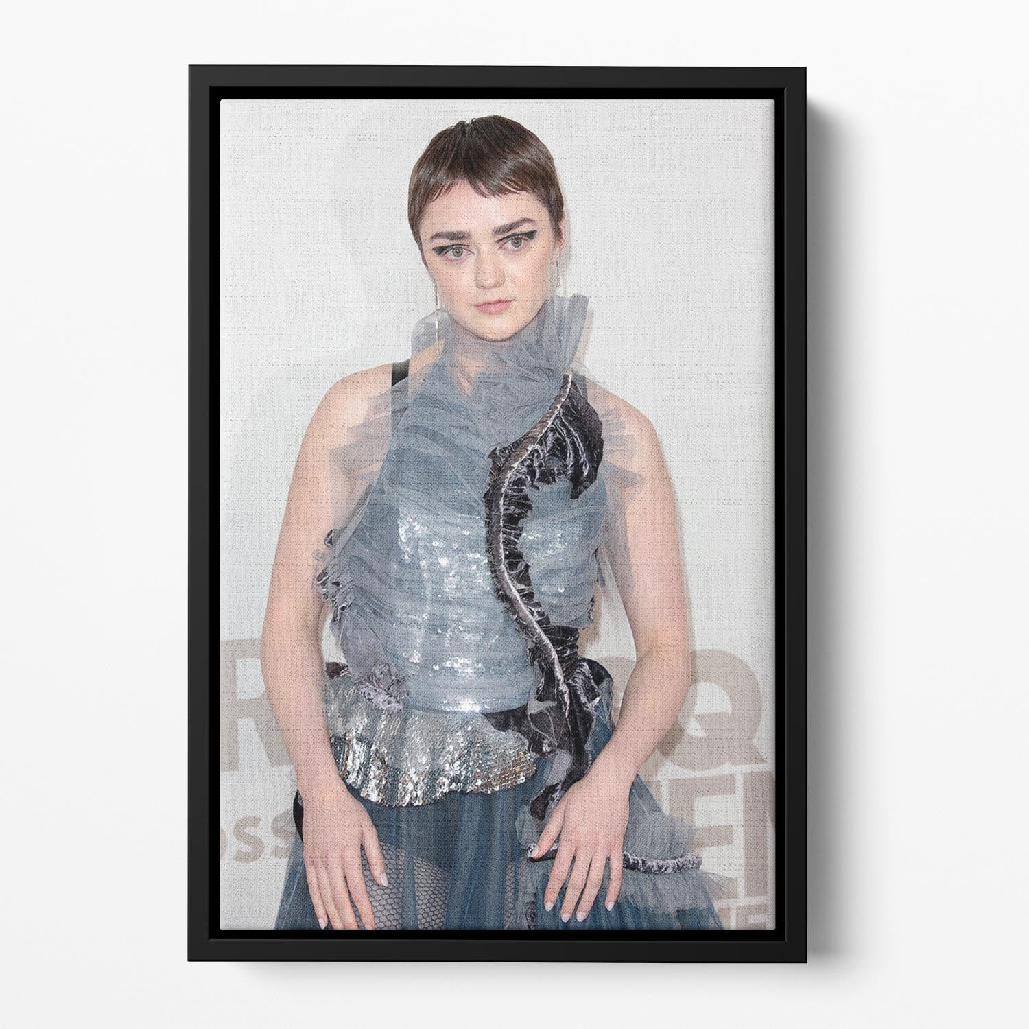 Maisie Williams 2023 Floating Framed Canvas - Canvas Art Rocks - 2