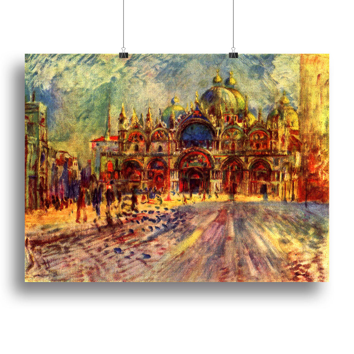 Marcus place in Venice by Renoir Poster - Unframed