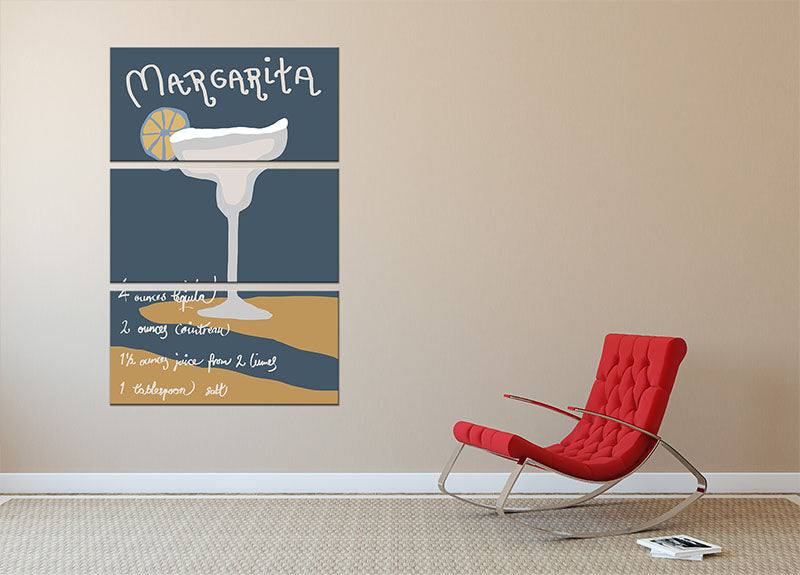 Margarita 3 Split Panel Canvas Print - Canvas Art Rocks - 2