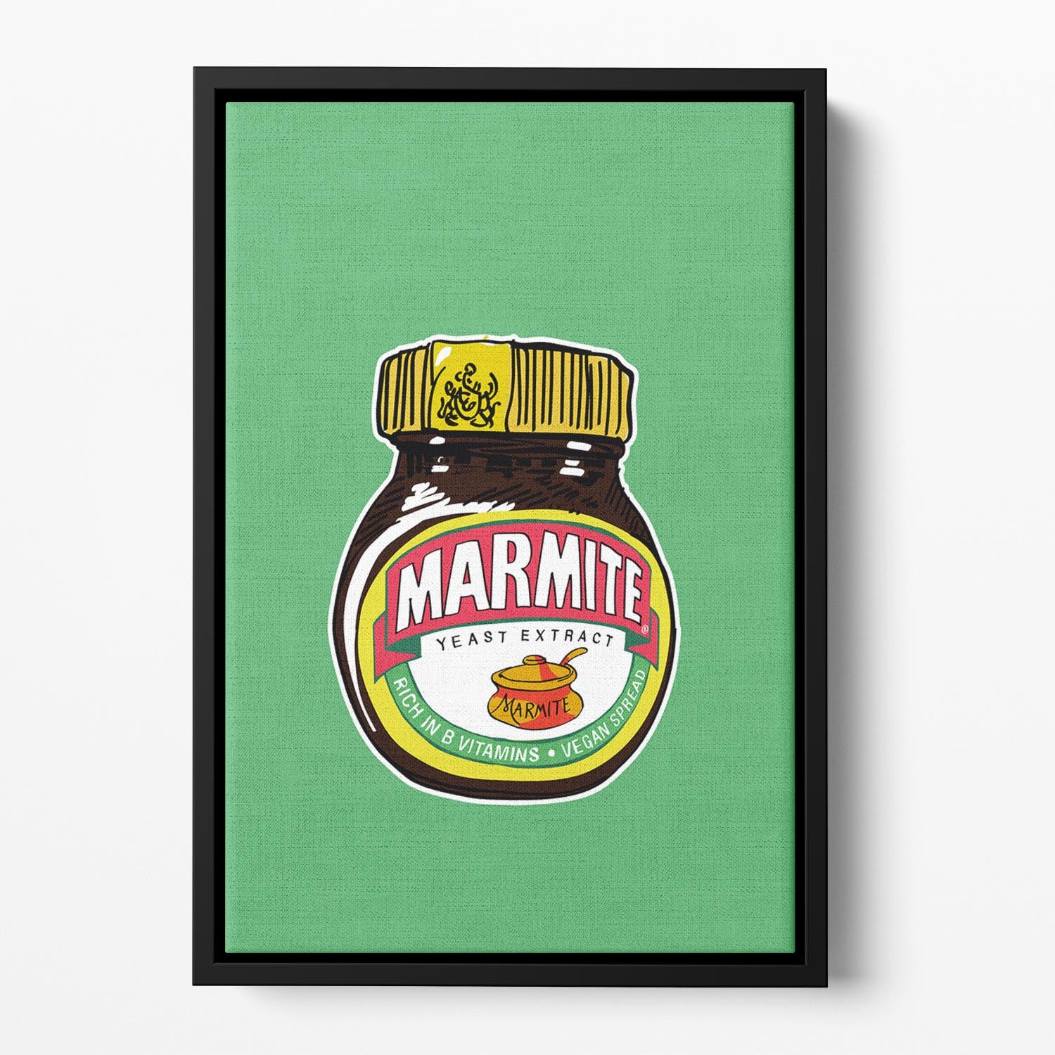 Marmite Standard Wall Art Floating Framed Canvas - Canvas Art Rocks - 2