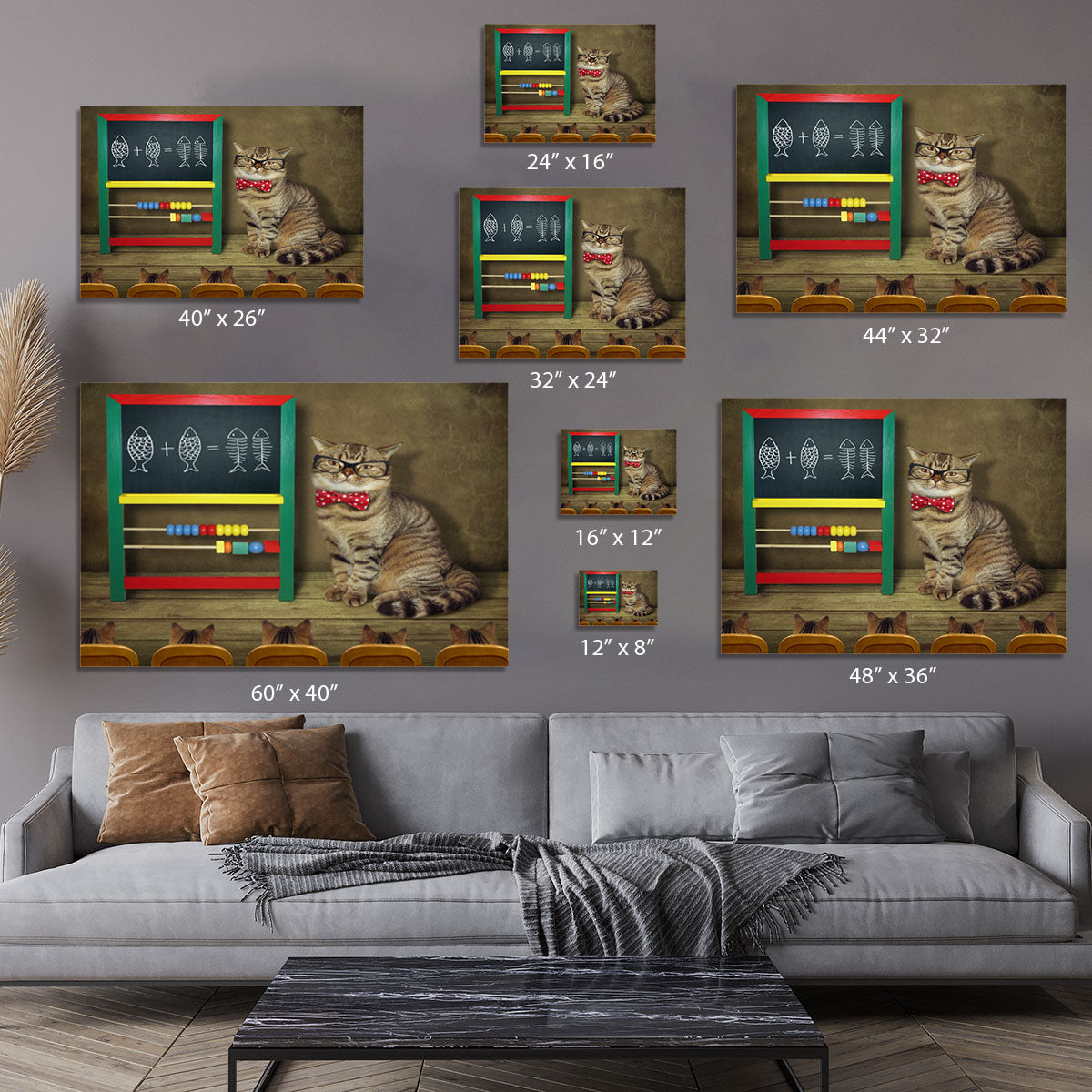 Math lesson Canvas Print or Poster - 1x - 7