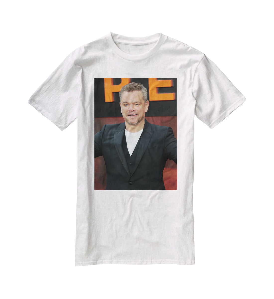 Matt Damon at the Oppenheimer premiere T-Shirt - Canvas Art Rocks - 5