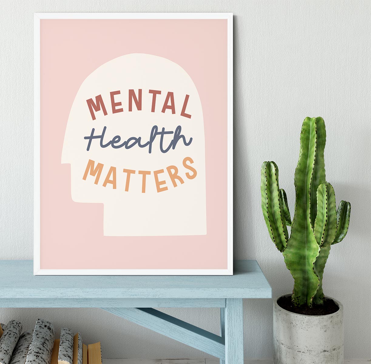 Mental health matters Framed Print - Canvas Art Rocks -6