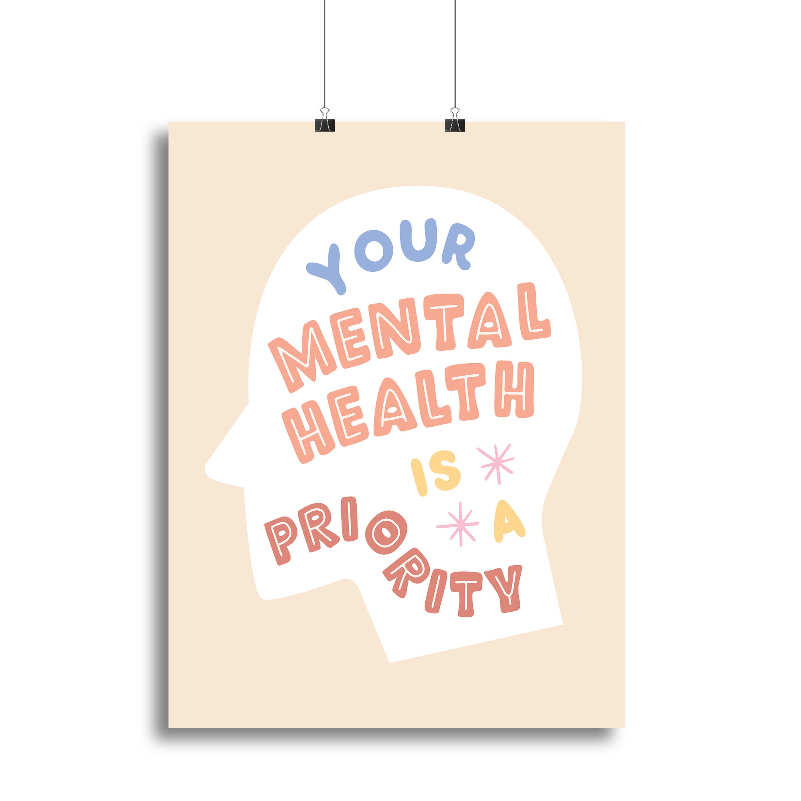 Mental health priority Canvas Print or Poster - Canvas Art Rocks - 2