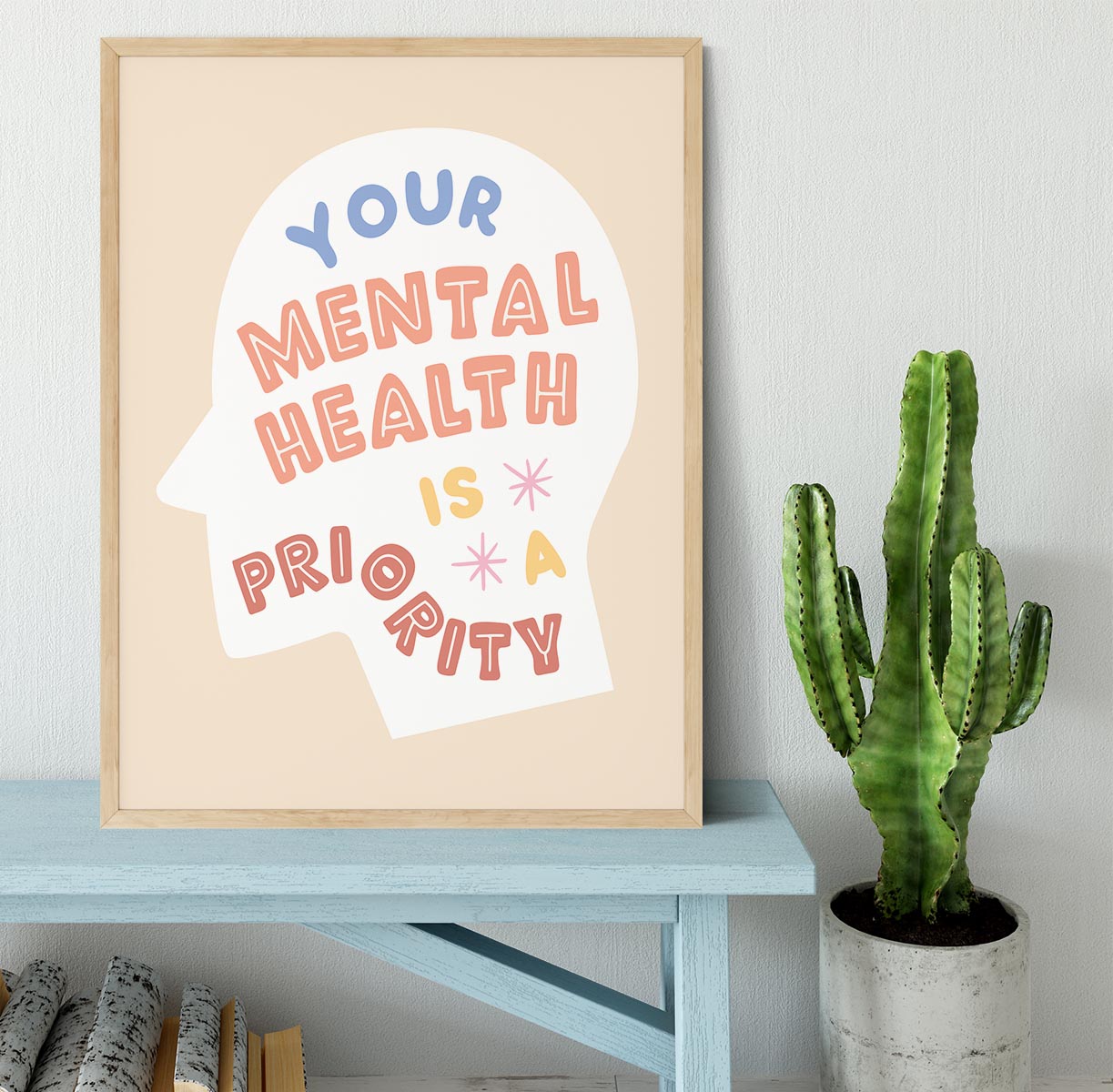 Mental health priority Framed Print - Canvas Art Rocks - 4