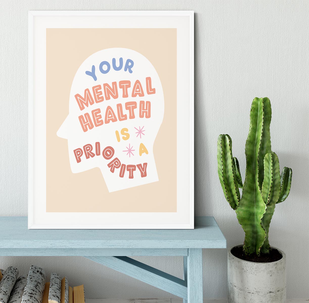 Mental health priority Framed Print - Canvas Art Rocks - 5