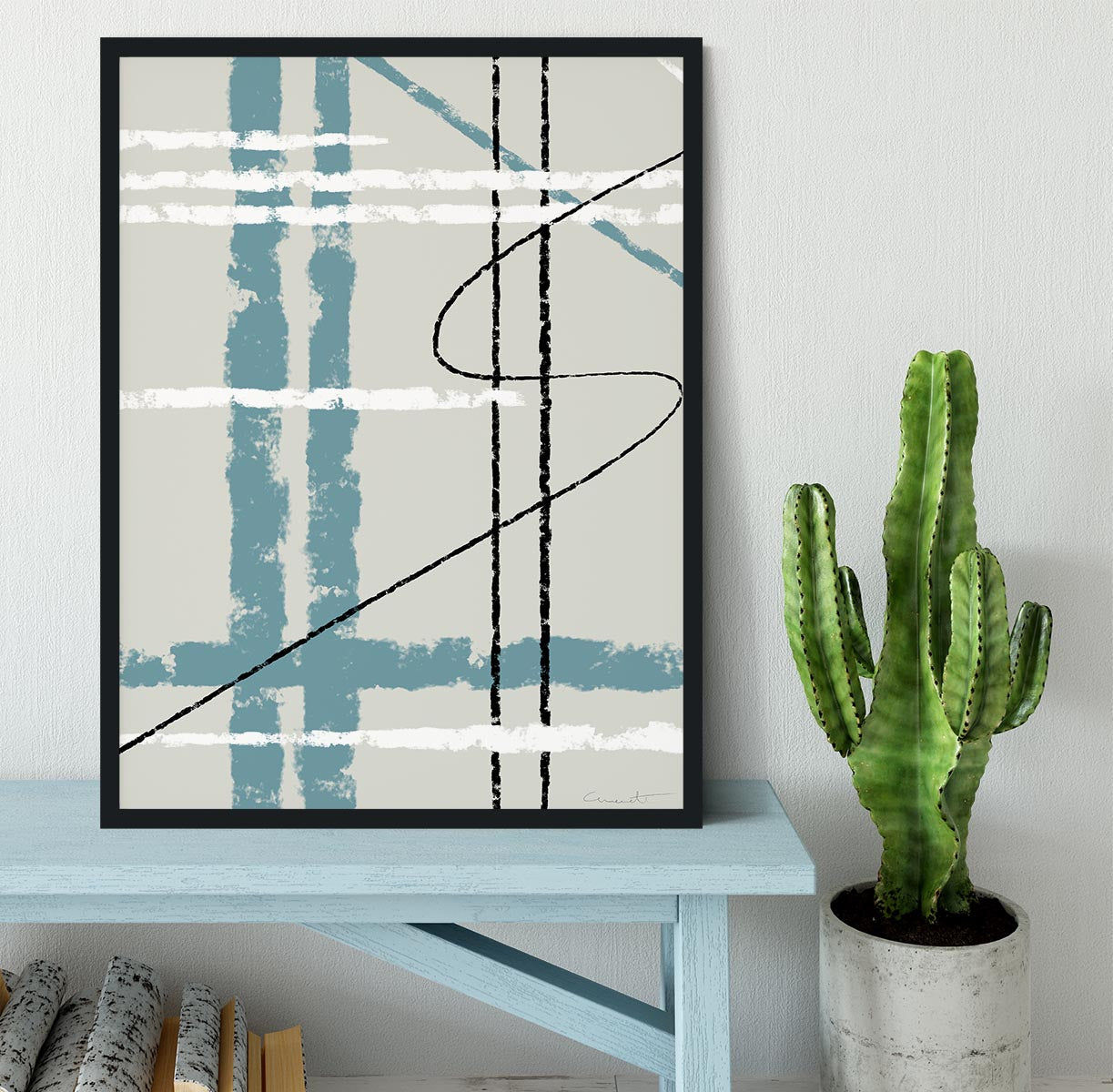 Messy Lines Framed Print - 1x - 2