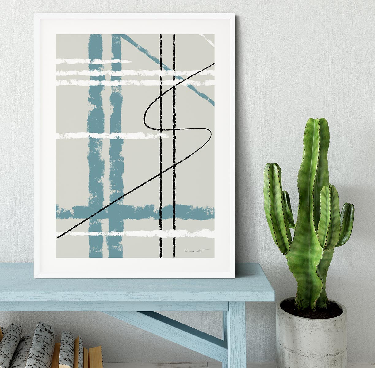 Messy Lines Framed Print - 1x - 5