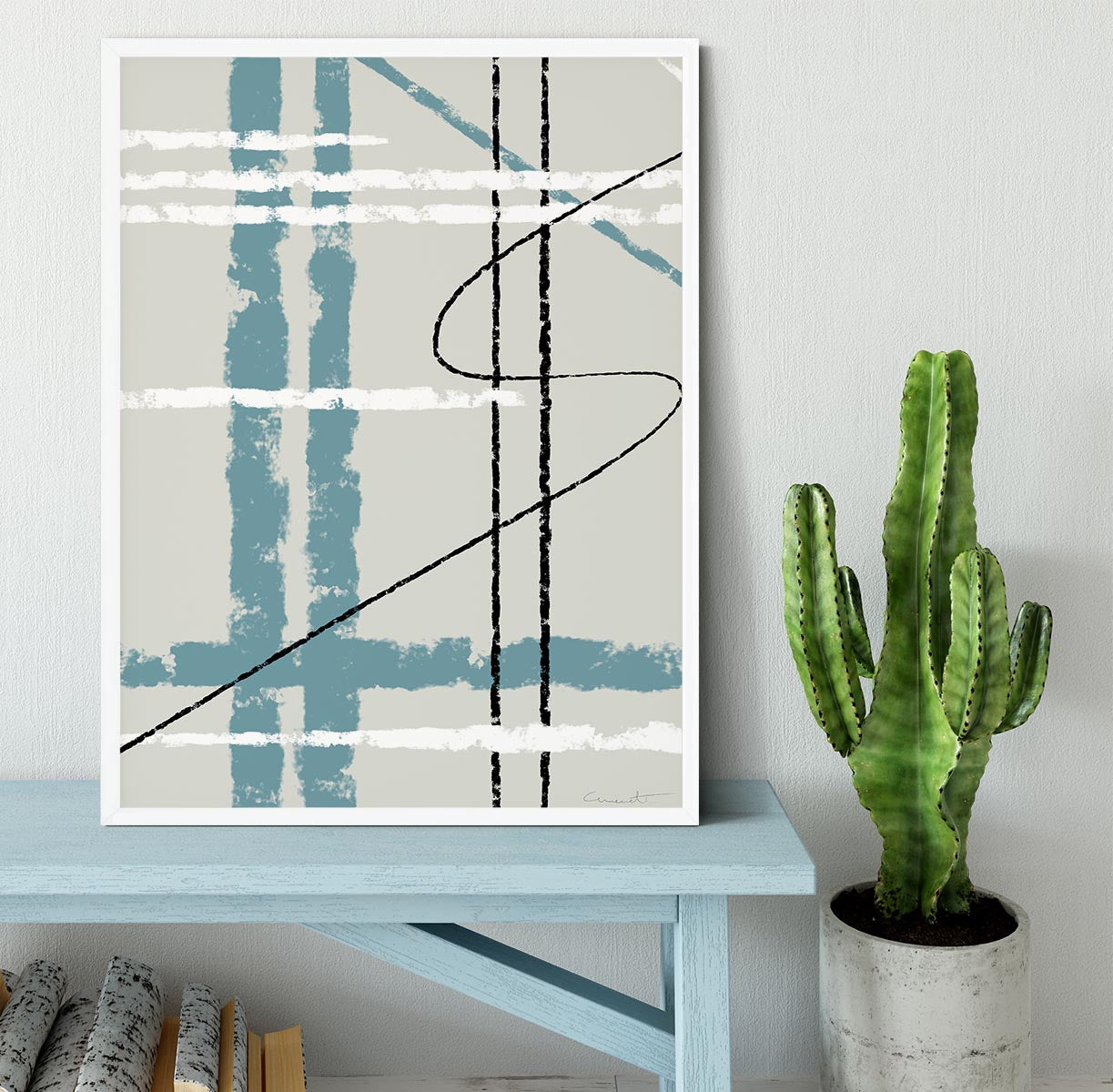 Messy Lines Framed Print - 1x -6