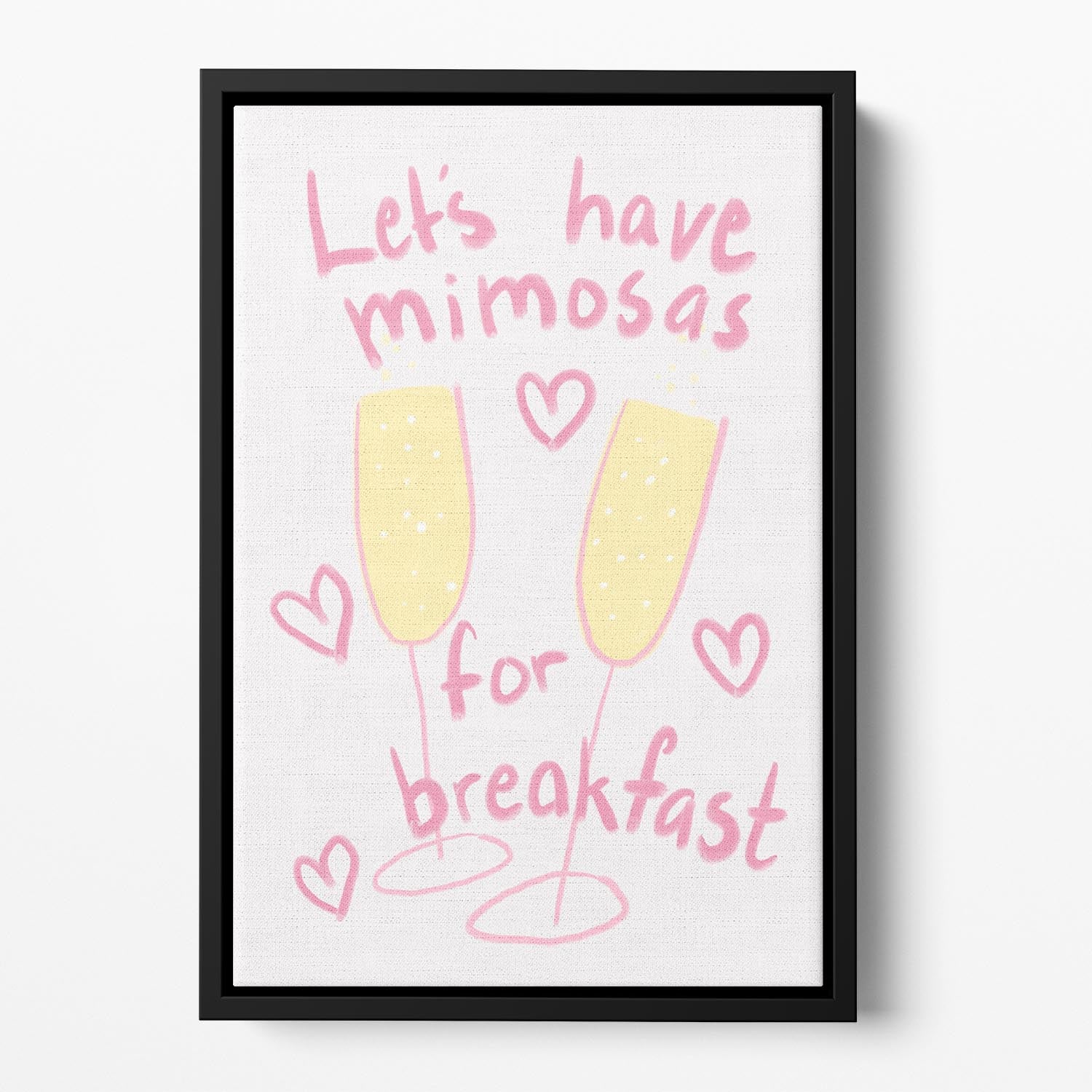 Mimosas Floating Framed Canvas - Canvas Art Rocks - 2