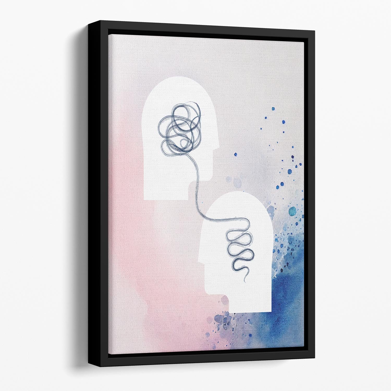 Mind Floating Framed Canvas - Canvas Art Rocks - 1