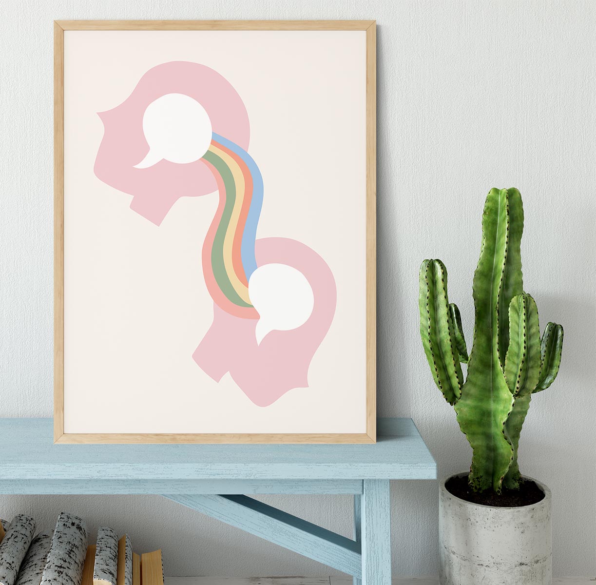 Mind Rainbow Framed Print - Canvas Art Rocks - 4