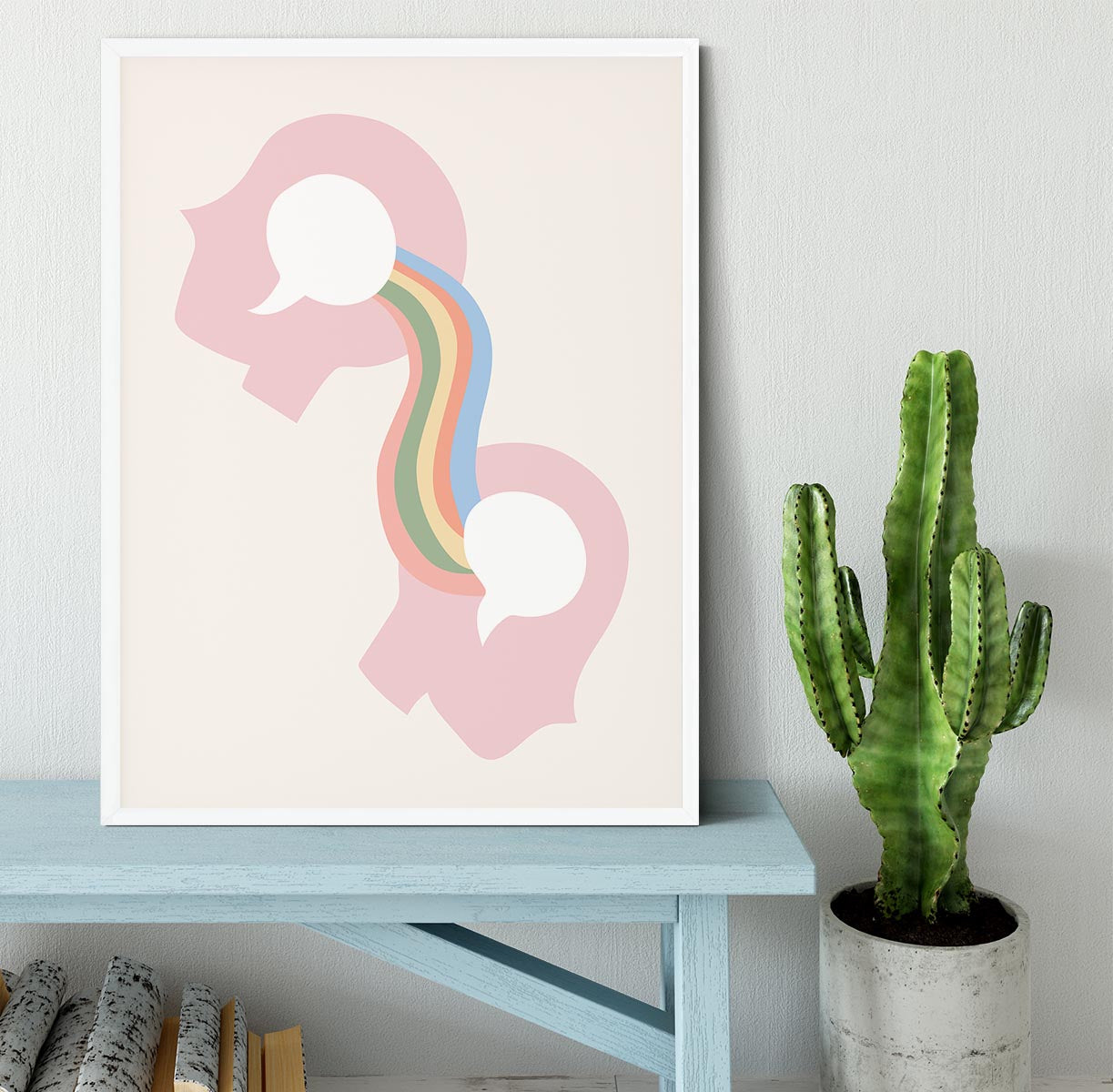 Mind Rainbow Framed Print - Canvas Art Rocks -6