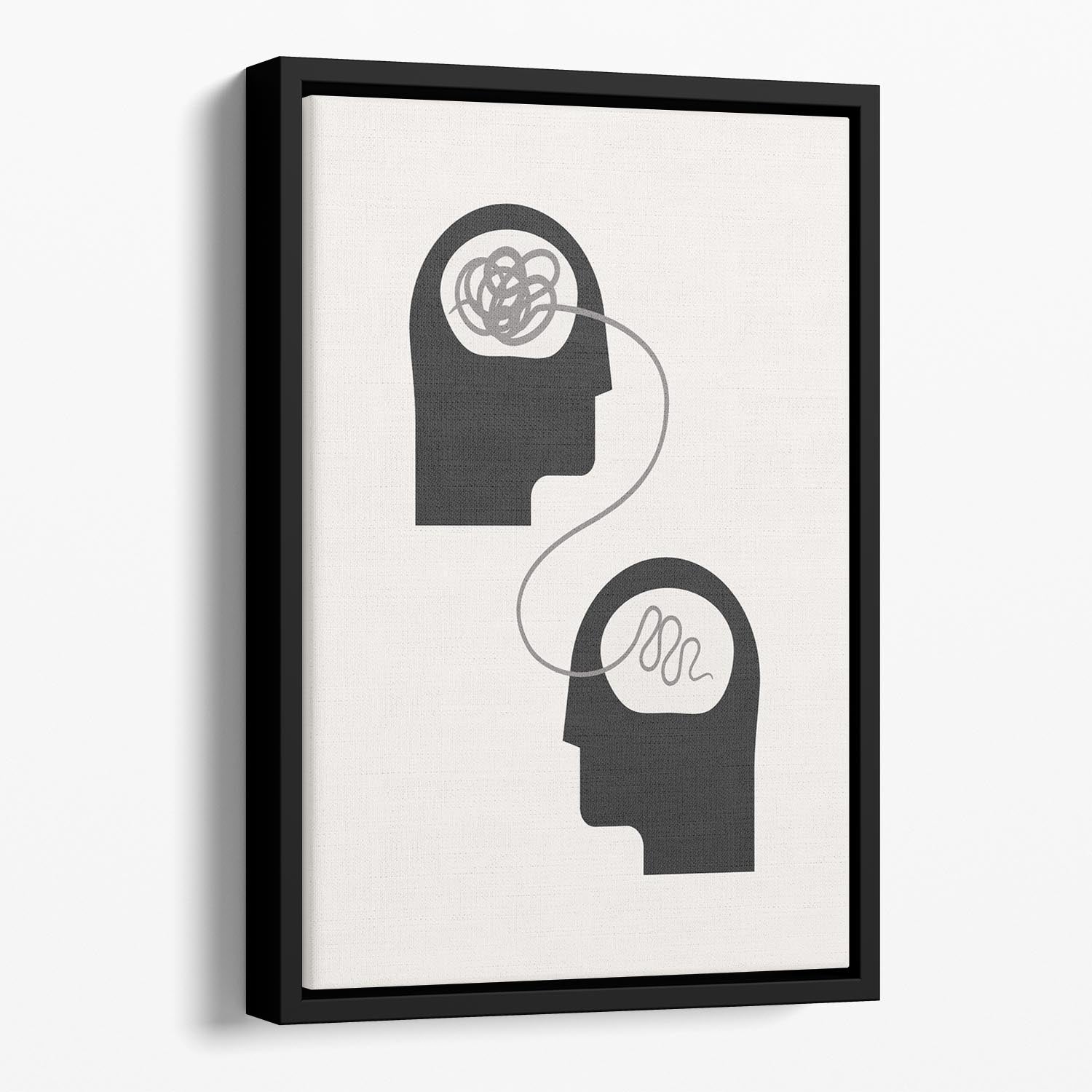 Mind Therapy No3 Floating Framed Canvas - Canvas Art Rocks - 1