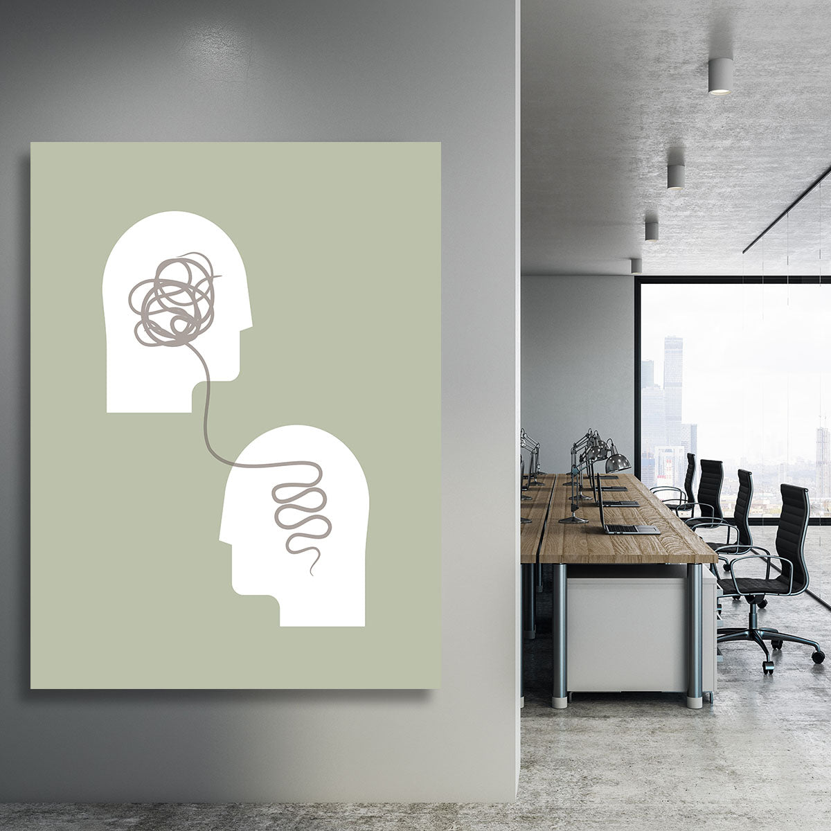 Minds Interlinked Canvas Print or Poster - Canvas Art Rocks - 3