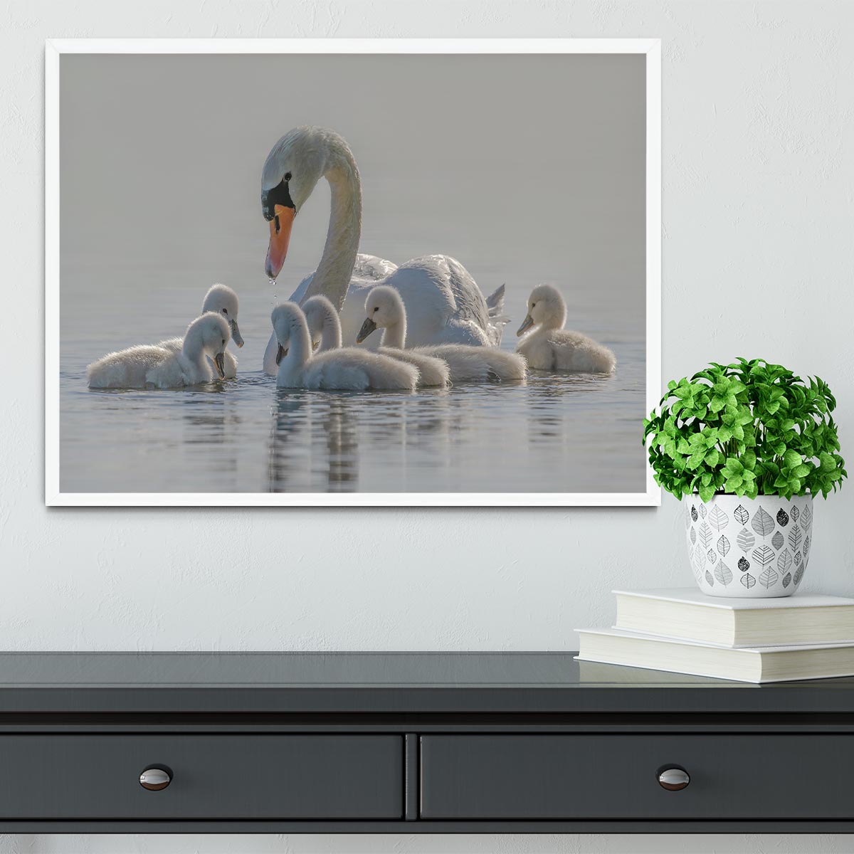 Mom is the whole world for babies. Framed Print - 1x -6